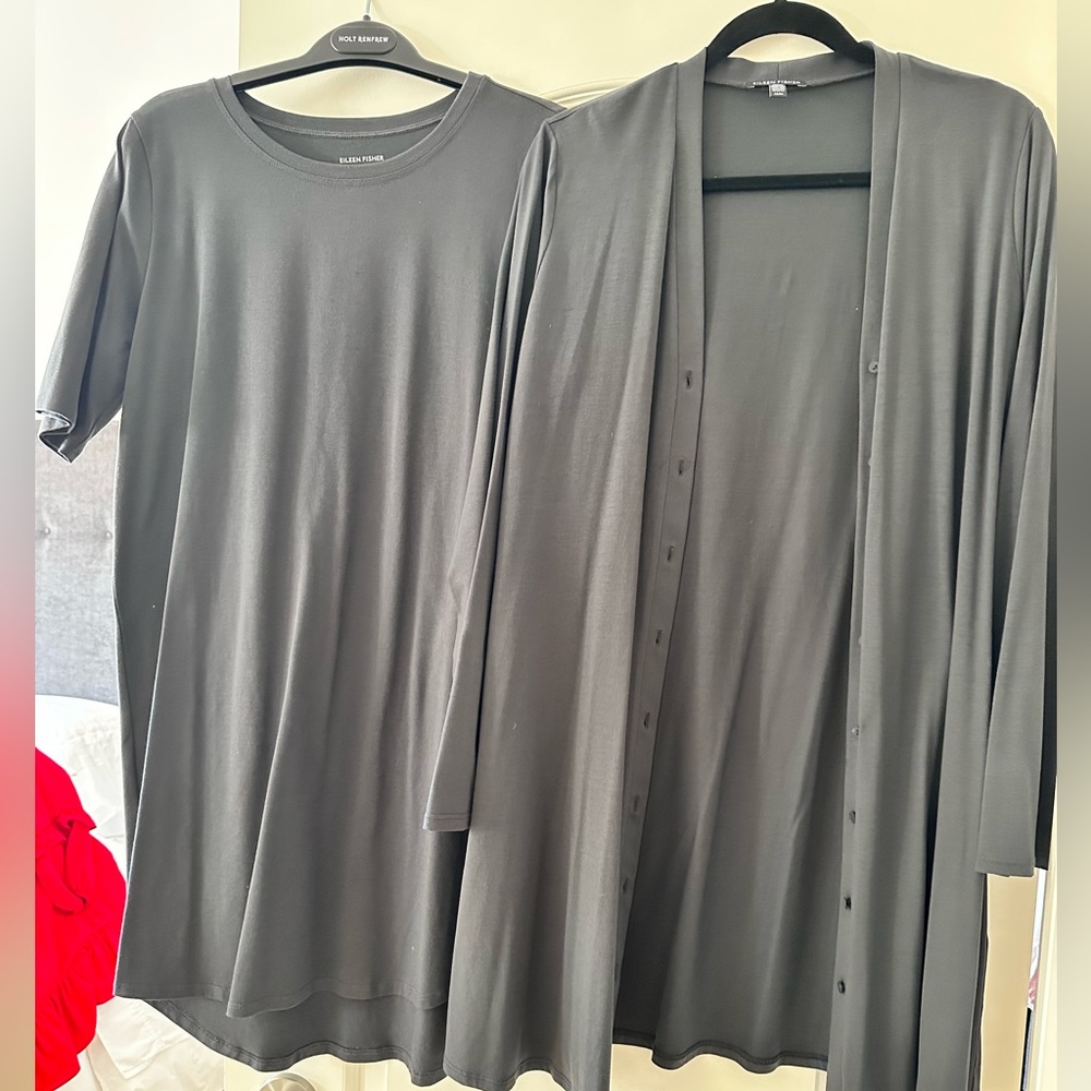Eileen Fisher Dress and Sweater Set